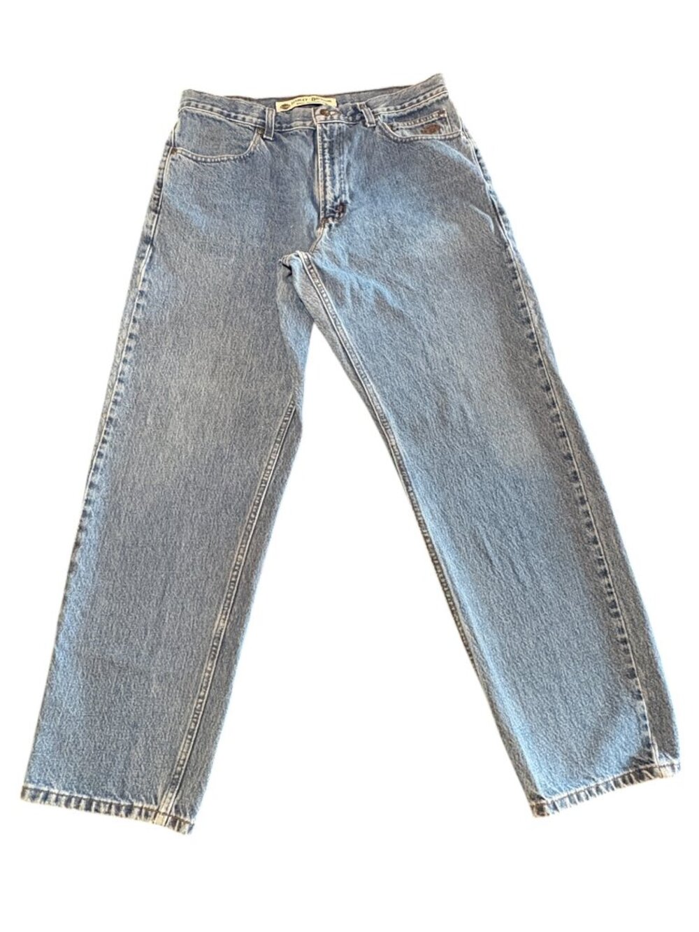 Harley Davidson Genuine Motorclothes Relaxed Fit Straight Leg Jeans Mens 34x32